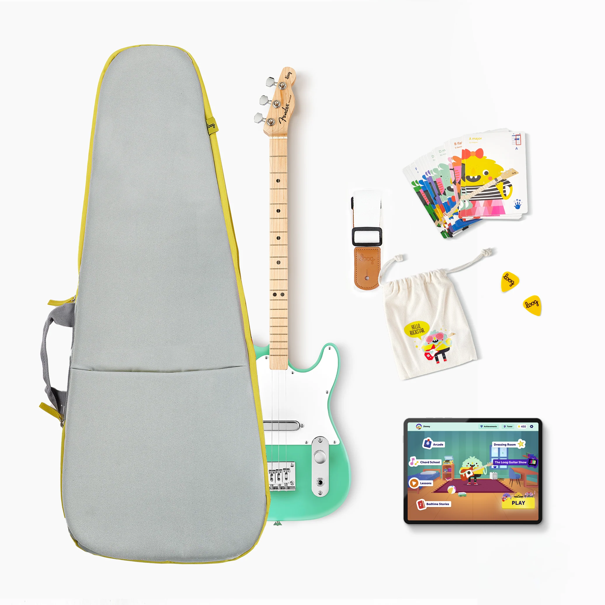 fender x loog electric guitar bundles - Image 15