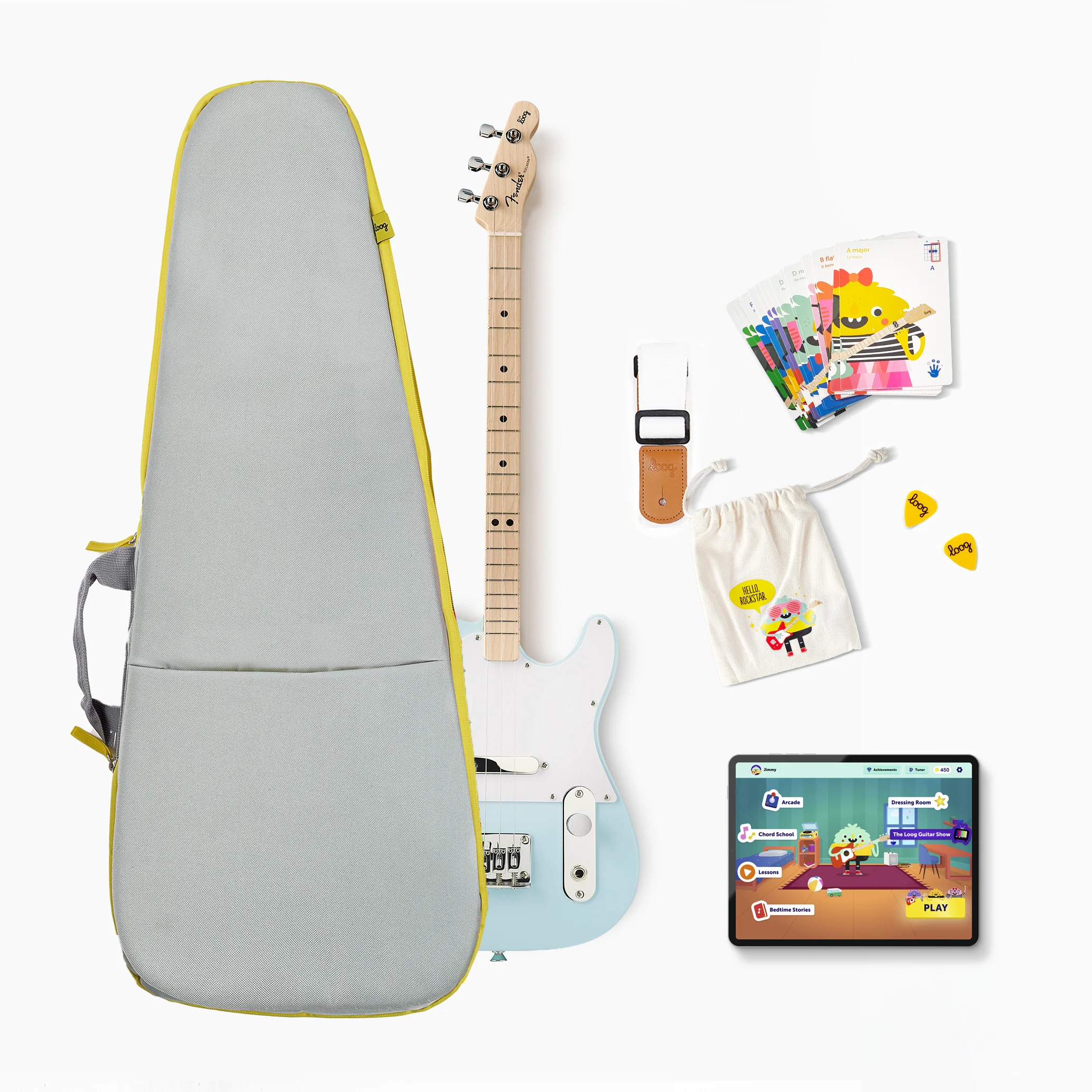 fender x loog electric guitar bundles - Image 21