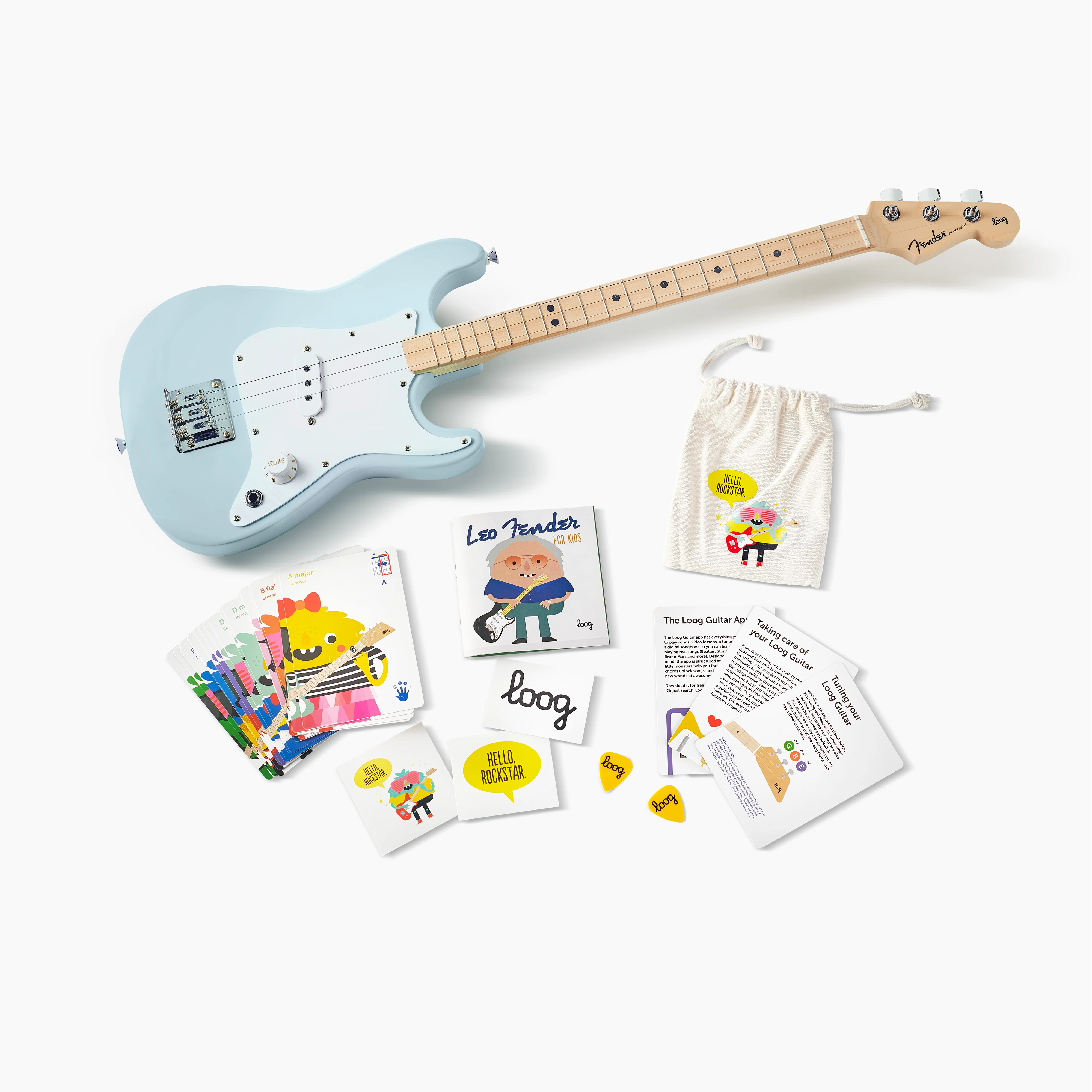 fender x loog stratocaster electric guitar - Image 3